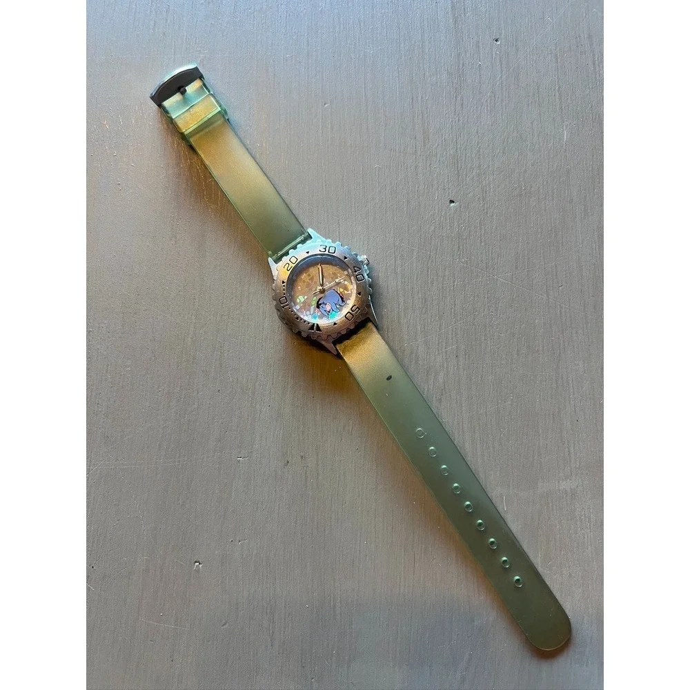 Disney Store Eeyore Watch Vintage Style‎ Holographic Dial Pooh NEEDS BATTERY